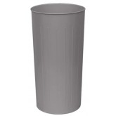 WITT Tall Steel Indoor Waste Receptacle - 20 gallon, Slate